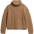 Superdry Cable Striktrøje Med Høj Hals
