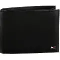 Tommy Hilfiger Tommy Hilfigertil mænd. AM0AM00651 Foldbar læderpung sort - 13x2x9.5cm (OSFA), Casual