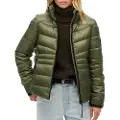 Superdry Superdrytil kvinder. W5011821A Quiltet jakke Fuji-grøn (S), Casual, Genanvendt polister, Bæredygtig