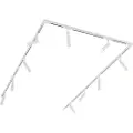 QAZQA Moderne skinnesystem med 10 spots hvide 1-faset - Slimline Uzzy