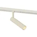 QAZQA Moderne spotlight beige med hvid til 1-faset skinnesystem - Slimline Uzzy