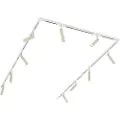 QAZQA Moderne skinnesystem med 10 spots beige og hvid 1-faset - Slimline Uzzy
