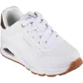SKECHERS Skecherstil kvinder/piger. 310545L Træningssko Uno Gen1 Shimmer A hvid (28), 3-5 cm, Blonder, Casual, børnetøj
