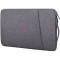24hShop 14,1" vandafvisende laptop-taske i oxford-stof og polyester - grå