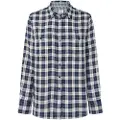 Pepe Jeans Pepe Jeanstil kvinder. PL304938 Polivia skjorte navy (XS), Casual, Viscose, Lange ærmer, Blå