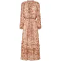 Pepe Jeans Pepe Jeanstil kvinder. PL953597 Rikky kjole hvid ecru, nude (XL), Casual, Polyester, Lange ærmer, Hudfarvet