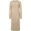 Pepe Jeans Pepe Jeanstil kvinder. PL953588 Hailey beige kjole (XS), Casual, Akryl, Lange ærmer