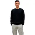 Ecoalf ECOALFtil mænd. MCMGAKNBAYON0666W24-319 Bayona-jumper sort (XXL), Casual, Lange ærmer, Bæredygtig, Genbrugsuld
