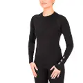 Volcom Merino Blend Crew Basislag - undertrøje sort