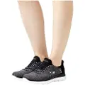 SKECHERS Skecherstil kvinder. 149937 Slip-ins Summits Dazzling Haze sko sort (36), Stof, 1-3 cm, Blonder, Casual