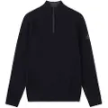 Ecoalf ECOALFtil mænd. MCMGAKNLARCH0632W24-161 Larch marineblå trøje (XXL), Casual, Bæredygtig, Genbrugsuld