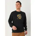 LOIS Jeans Lois Jeanstil mænd. 165653389 Graphica Calavera Chenille sweatshirt sort (3XL), Casual, Bomuld, Lange ærmer