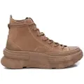 Refresh Refreshtil kvinder. 17206602-TAUPE Ankelstøvler i læder 172066 beige (38), 3-5 cm, Ruskind, Blonder, Lynlås, Casual