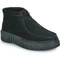 Clarks Clarkstil kvinder. 26179360 Torhill Moss ankelstøvler i læder, sort (37), 3-5 cm, Ruskind, Blonder, Casual