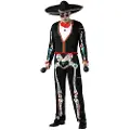 Atosa Mexicansk Skeletkostume