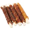 Brekz Rawhide Dog Chews - Twisted tyggesticks oksehud med kylling (17 cm)