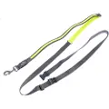 Nomad Tales Spirit USB LED joggingsnor neongul & grå - 180 - 250 cm lang, 25 mm bred