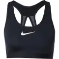 Nike Justerbar Nike Swoosh-sports-bh uden indlæg og med kraftig støtte til kvinder - sort