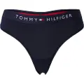 Tommy Hilfiger Tommy Hilfigertil kvinder. UW0UW04146 Tanga med logo i taljen navy (XS), Afslappet, Bomuld, Bæredygtig, Blå