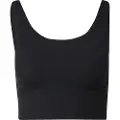 Nike Zenvy Rib Longline-sports-bh med indlæg og med let støtte til kvinder - sort