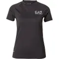 Emporio Armani EA7til kvinder. 8NTT70_TJEMZ Sports T-shirt sort (XS), Multisport, Polyester, Korte ærmer