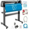 Vevor 34" vinylskærer Basis vinylplotterskærer med stativplotter Justerbar krafthastighed Skiltefremstilling
