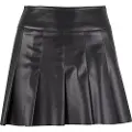 Urban Classics Synthetic Leather Pleated Nederdel