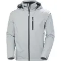 Helly Hansen Helly Hansentil mænd. 34442 Sejlerjakke med hætte og gråt mellemlag (XL), Casual, Polyester, Lange ærmer