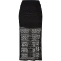 Urban Classics Stretch Crochet Lace Midinederdel