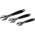 Bahco Ergo Series 90 Adjustable Center Knurled Set With Rubber Handle Skruenøgle 3 Enheder