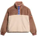 Superdry Superdrytil kvinder. W2012349A Supersoft Mash Up fleece brun (L), Casual, Polyester