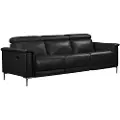 Loft 24 - Sofa 3-personers sofa med 2 elektriske liggestole Lund - Sort - 3-pers. sofaer - - Homeroom