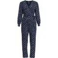 Pepe Jeans Pepe Jeanstil kvinder. PL230437 Jumpsuit Edalia navy (S), Casual, Viscose, Lange ærmer, Bæredygtig, Blå