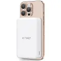Tech-Protect PB12 LifeMag 20000mAh Magnetisk trådløs powerbank - 15W - Hvid
