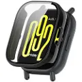 Mtp Products Xiaomi Redmi Watch 5 Lite Plastikcover med Skærmbeskyttelse Hærdet Glas - Sort