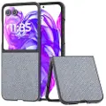 Mtp Products Motorola Razr 50 Ultra Rhinestone Tekstur Hybrid Cover - Grå