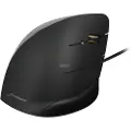 BakkerElkhuizen Vertical Mouse C - Ergonomisk mus - 5 knapper - Grå