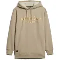 Superdry Luxe Metallic Logo Hood Langærmet Kort Kjole