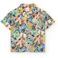 Boboli Poplin Printed Kortærmet Skjorte