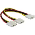 DeLOCK - power splitter - 4 PIN internal power to 4 PIN internal power - 11 cm