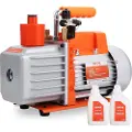 Vevor 7 CFM vakuumpumpe aircondition vakuumpumpe 2-trins roterende lamel HVAC