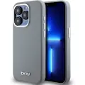 DKNY iPhone 15 Pro DKNY Liquid Silicone Metal Logo Cover - Magsafe-kompatibel - Grå