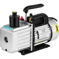 Vevor 483 L/min (8 CFM) To-trins roterende lamelvakuumpumpe 15 mikron 559W (3/4 HK)