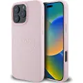 GUESS iPhone 16 Pro Max Guess Grained Classic Logo Hybrid Cover - MagSafe-kompatibel - Pink