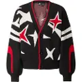 G-Star G-Startil kvinder. D25730-D939-6484 Holiday Loose Knitted Cardigan sort (L), Casual, Bæredygtig, Genbrugsuld