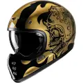 HJC V60 Flame MC9 Integralhjelm guld M