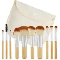 Mimo Make-up Brush Set Bamboo - 10pcs