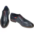 Fluchos Fluchostil mænd. F1626 Theo lædersko navy (46), Fast, Blonder, Casual, Klassisk, Blå