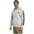 Adidas Essentials 3 Stripes Fleece Sweatshirt Med Lynlås