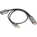 Lanberg 4k Displayport 20 Cm Hdmi-adapter